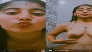 Image of Girlfriends Shower Time with Boyfriend on Live Stream-Linkwallah.com