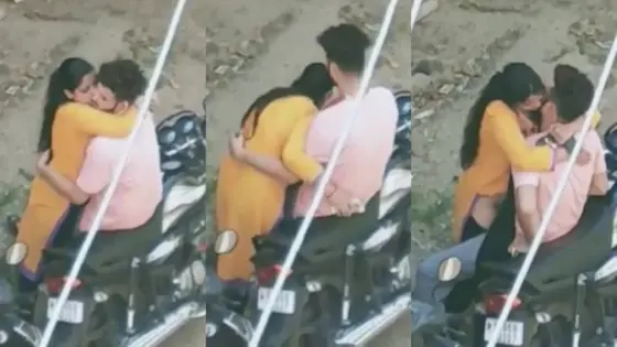 Image of Indian girl daringly sucking and fucking outdoors-Linkwallah.com