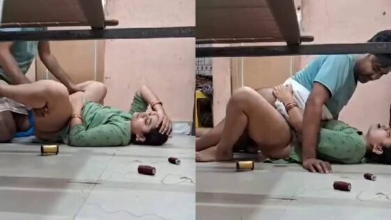 Image of Playful Bengali wife interrupted by neighbor while intimate-Linkwallah.com